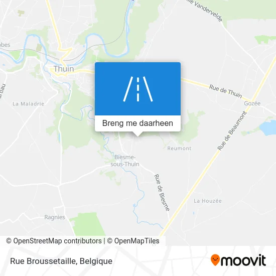 Rue Broussetaille kaart