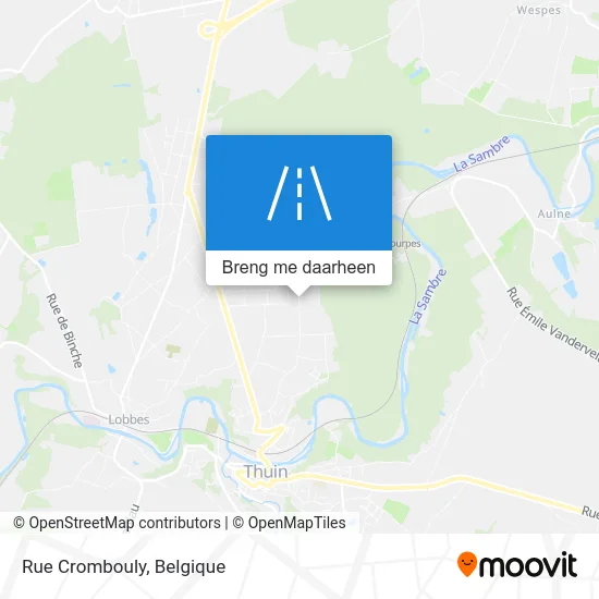 Rue Crombouly kaart