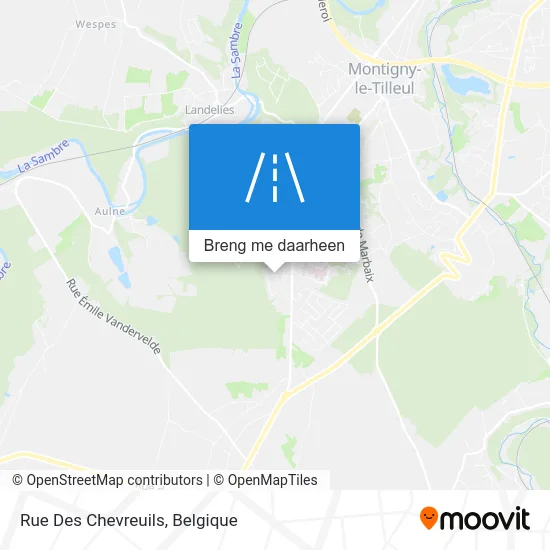 Rue Des Chevreuils kaart