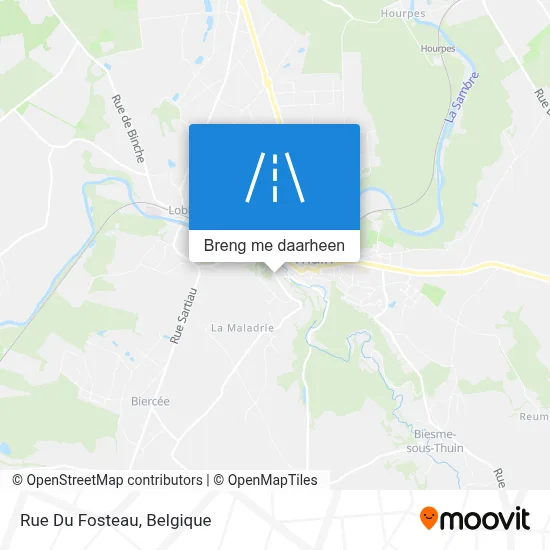 Rue Du Fosteau kaart