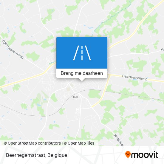 Beernegemstraat kaart