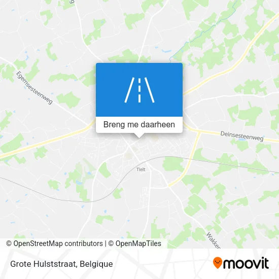 Grote Hulststraat kaart