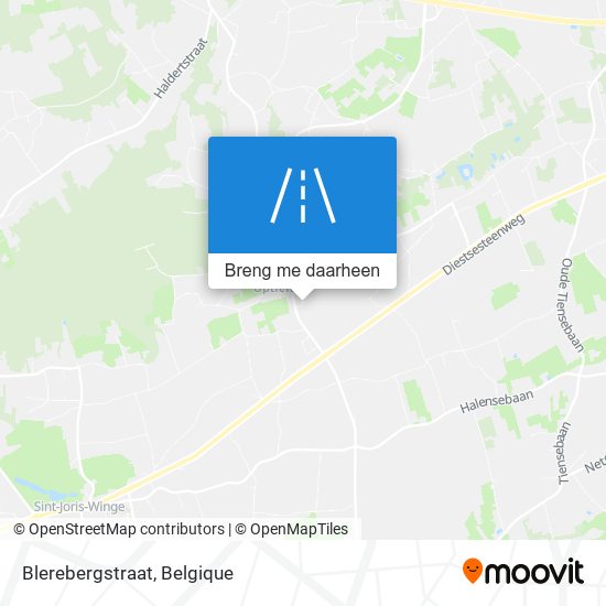 Blerebergstraat kaart