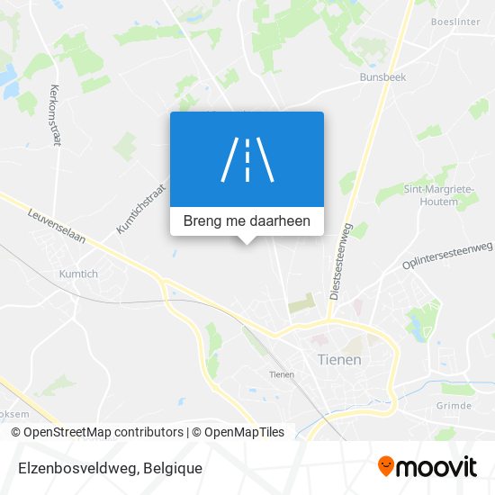 Elzenbosveldweg kaart