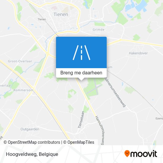 Hoogveldweg kaart