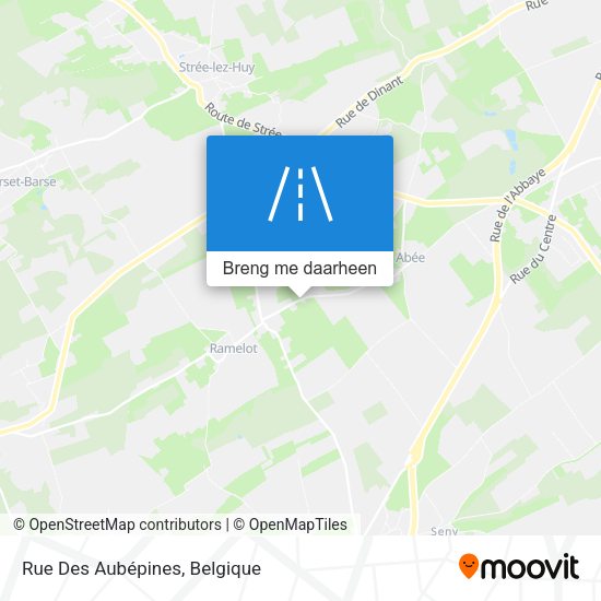 Rue Des Aubépines kaart