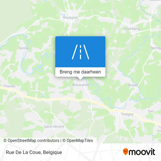 Rue De La Coue kaart