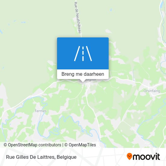 Rue Gilles De Laittres kaart