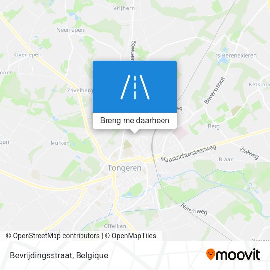 Bevrijdingsstraat kaart