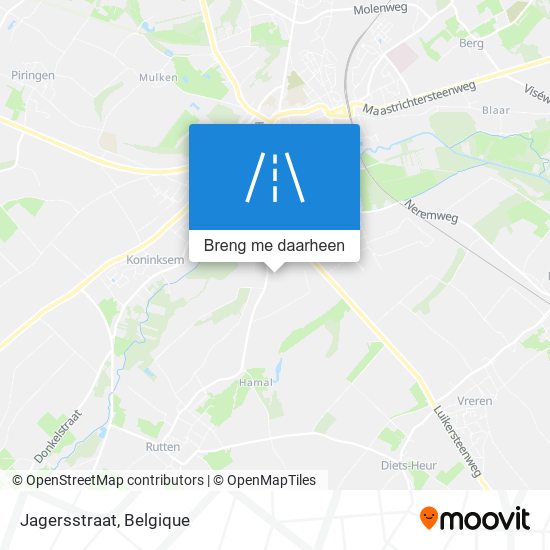 Jagersstraat kaart