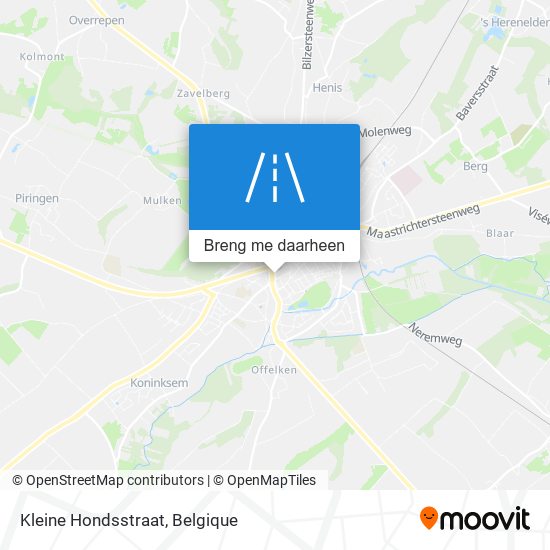 Kleine Hondsstraat kaart