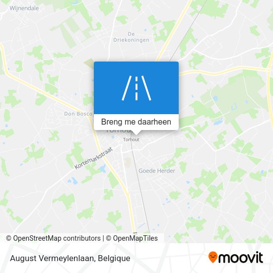 August Vermeylenlaan kaart