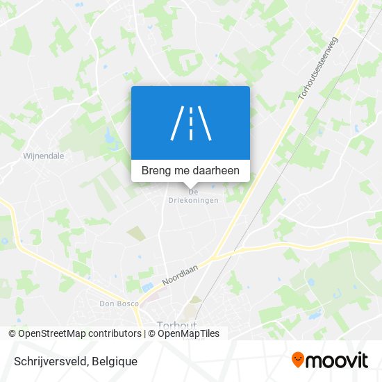 Schrijversveld kaart