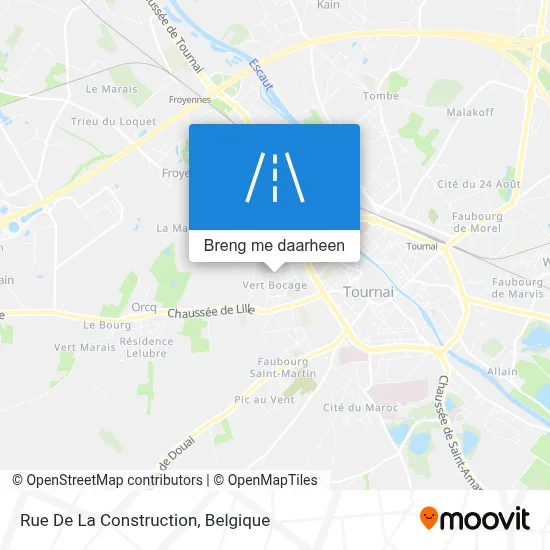 Rue De La Construction kaart
