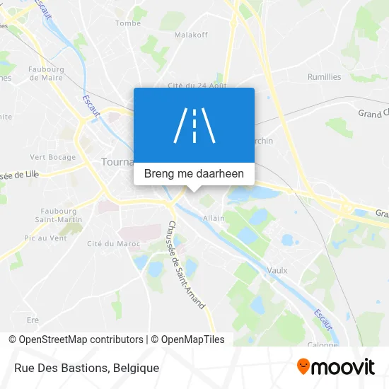 Rue Des Bastions kaart