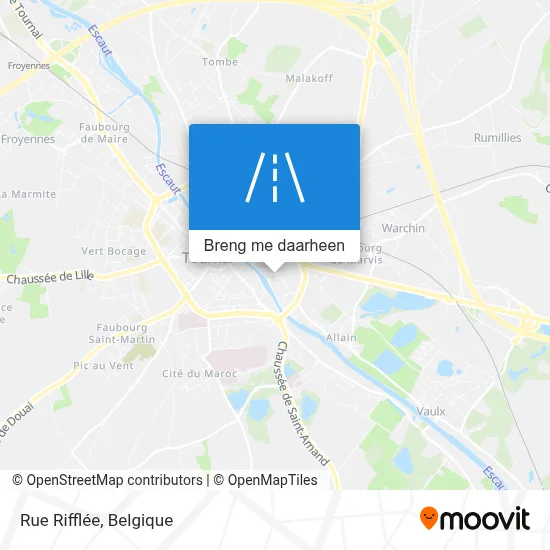 Rue Rifflée kaart