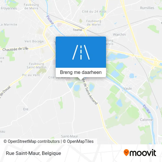 Rue Saint-Maur kaart