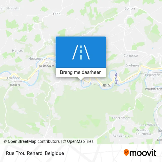 Rue Trou Renard kaart