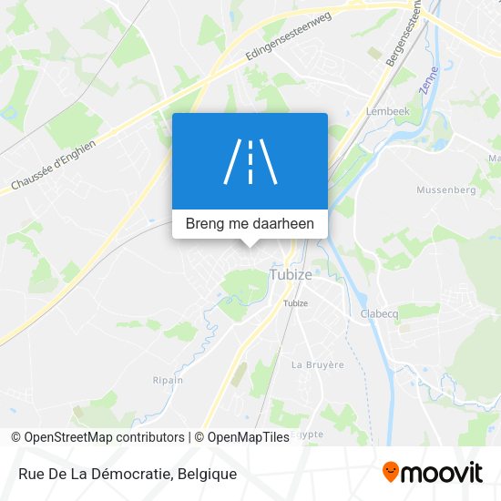Rue De La Démocratie kaart