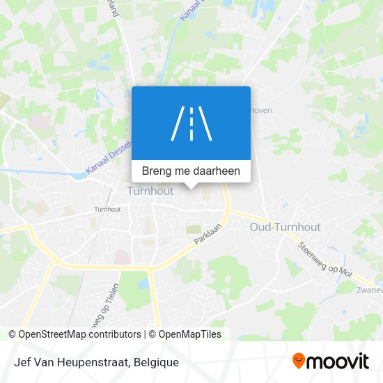 Jef Van Heupenstraat kaart