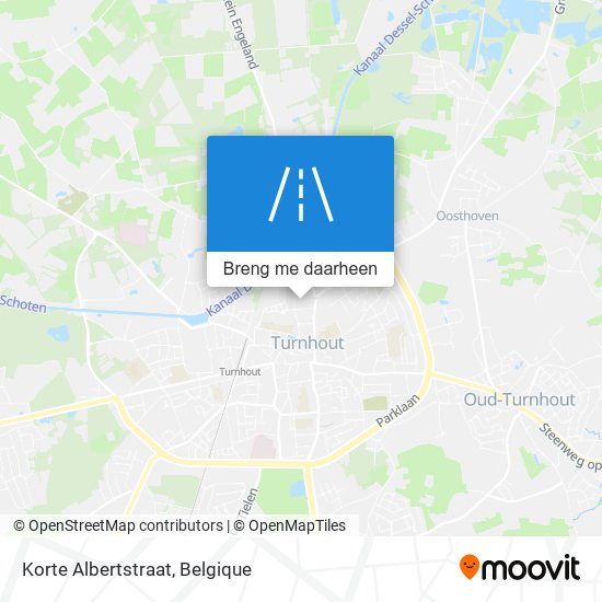 Korte Albertstraat kaart