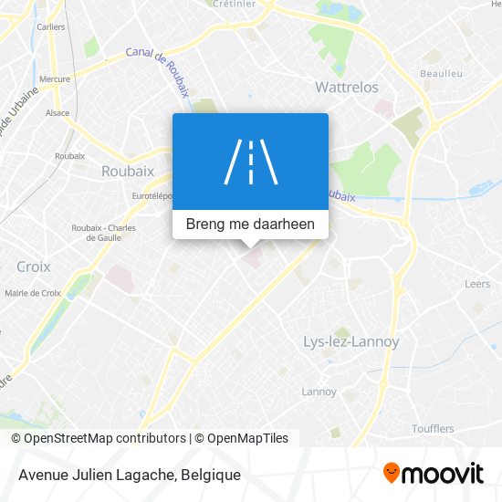 Avenue Julien Lagache kaart