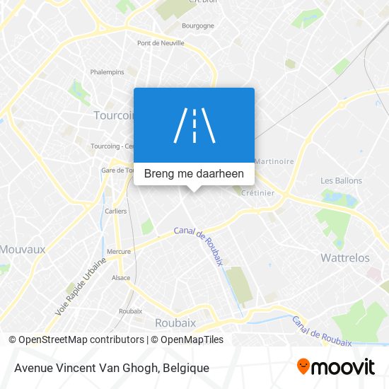 Avenue Vincent Van Ghogh kaart