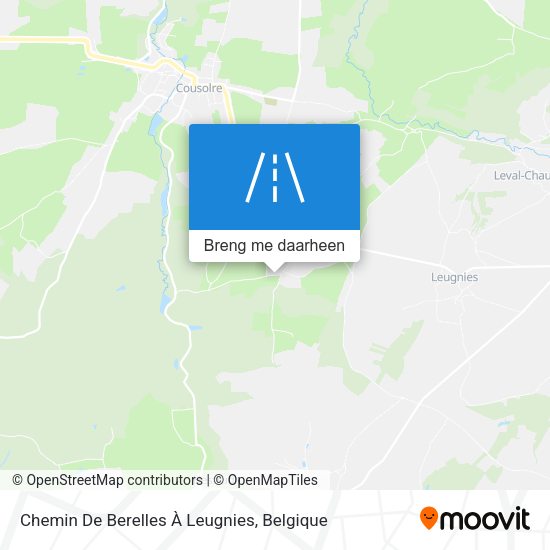 Chemin De Berelles À Leugnies kaart