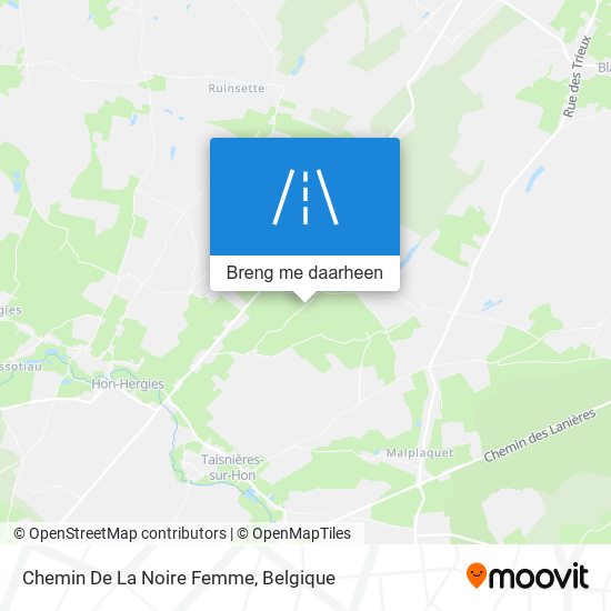 Chemin De La Noire Femme kaart