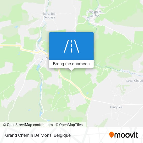 Grand Chemin De Mons kaart