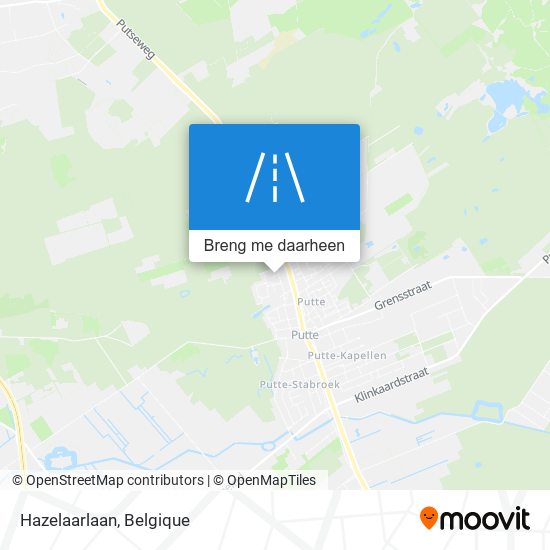 Hazelaarlaan kaart