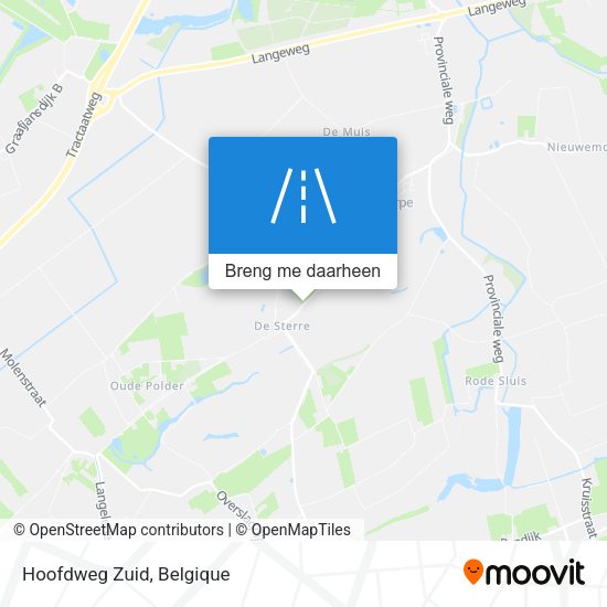 Hoofdweg Zuid kaart