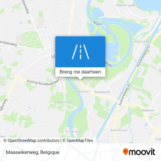 Maaseikerweg kaart