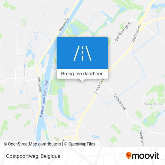 Oostpoortweg kaart