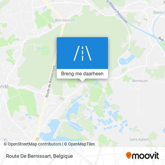 Route De Bernissart kaart