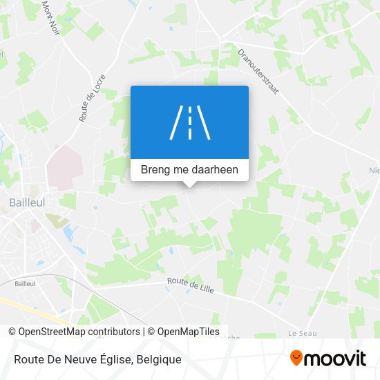 Route De Neuve Église kaart
