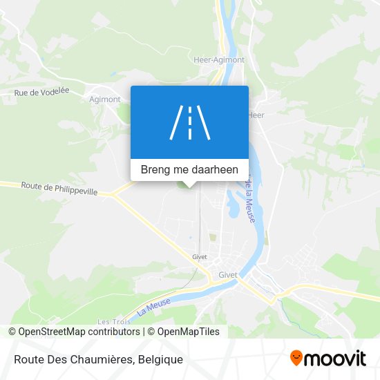 Route Des Chaumières kaart