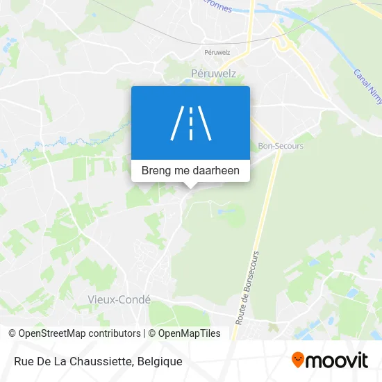 Rue De La Chaussiette kaart