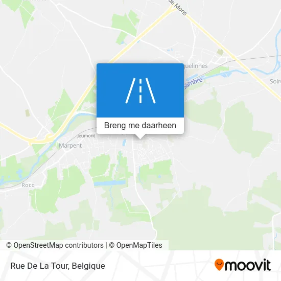 Rue De La Tour kaart