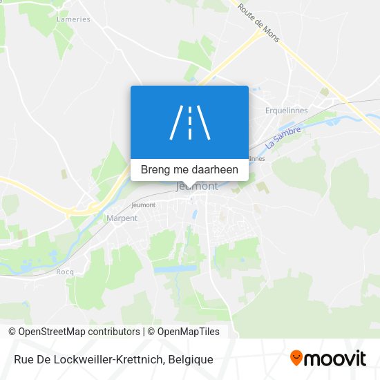 Rue De Lockweiller-Krettnich kaart
