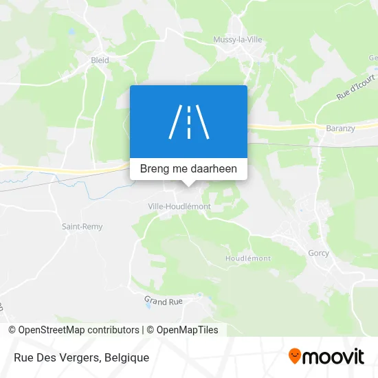 Rue Des Vergers kaart