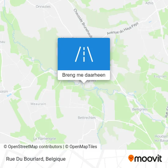 Rue Du Bourlard kaart