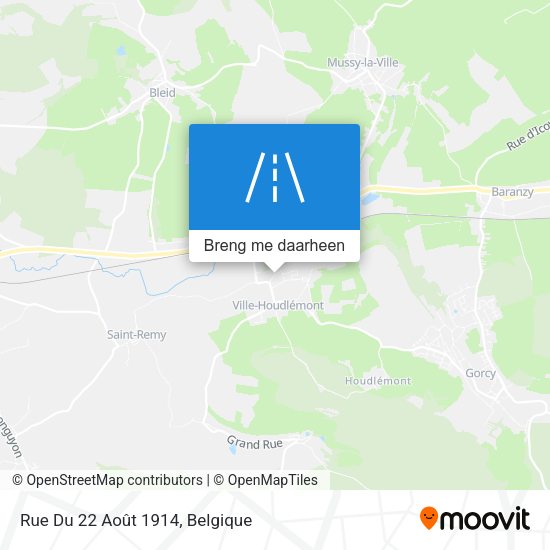 Rue Du 22 Août 1914 kaart
