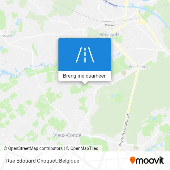 Rue Edouard Choquet kaart