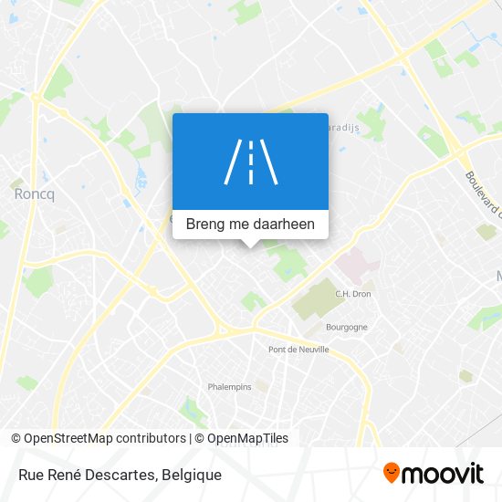 Rue René Descartes kaart