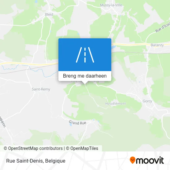 Rue Saint-Denis kaart