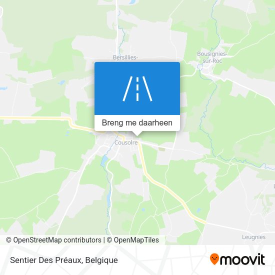 Sentier Des Préaux kaart
