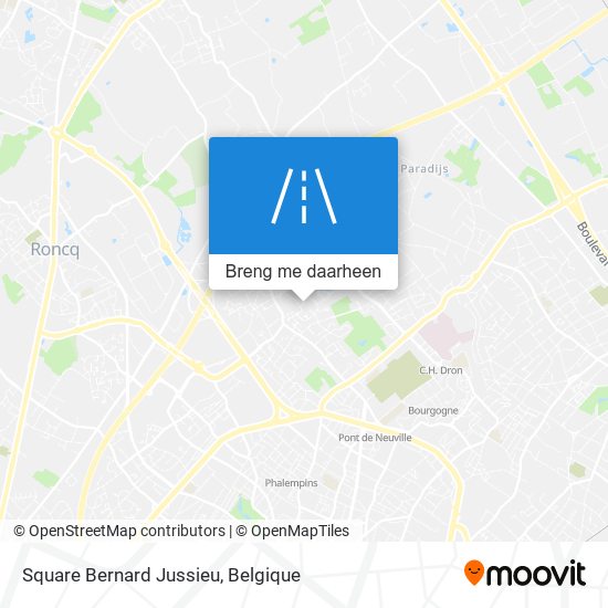 Square Bernard Jussieu kaart