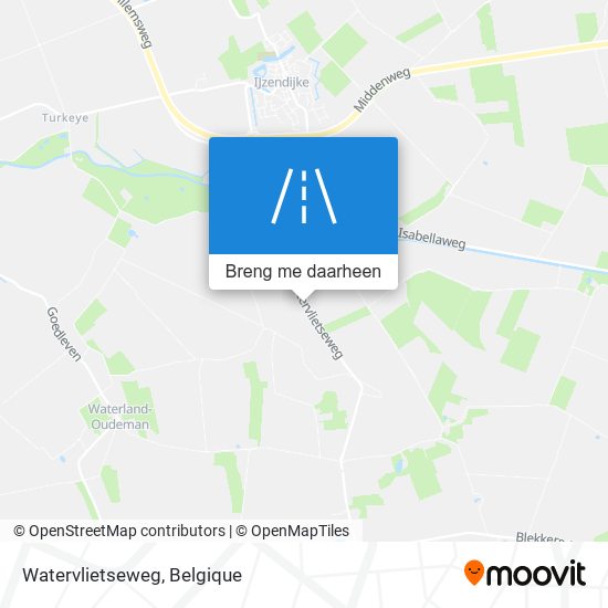 Watervlietseweg kaart