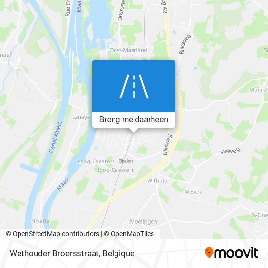 Wethouder Broersstraat kaart